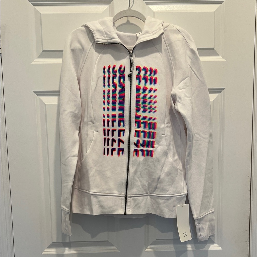 Lululemon athletica Scuba Full Zip Hoodie - White 12 NWT